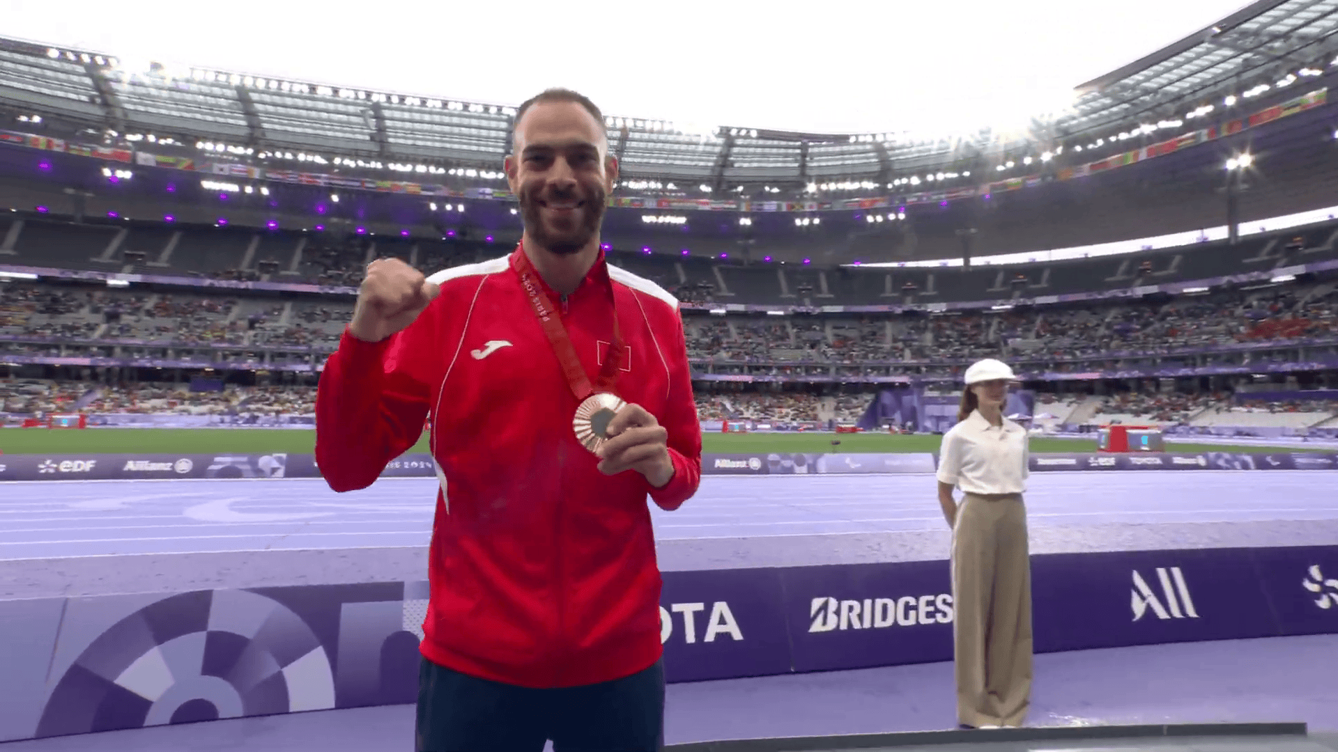 Rouay Jebabli, médaillé de bronze du 400m T12