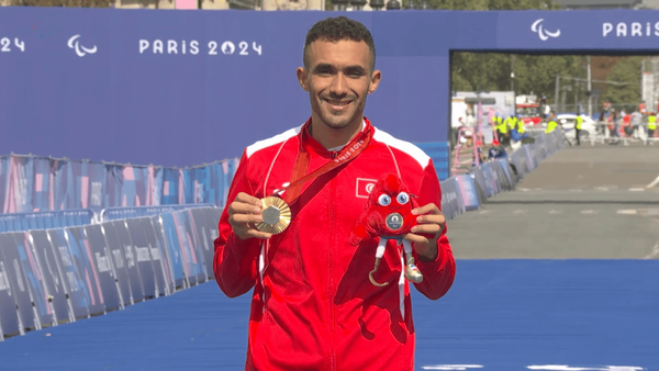 Wajdi Boukhili, Médaillé d'Or du Marathon T12